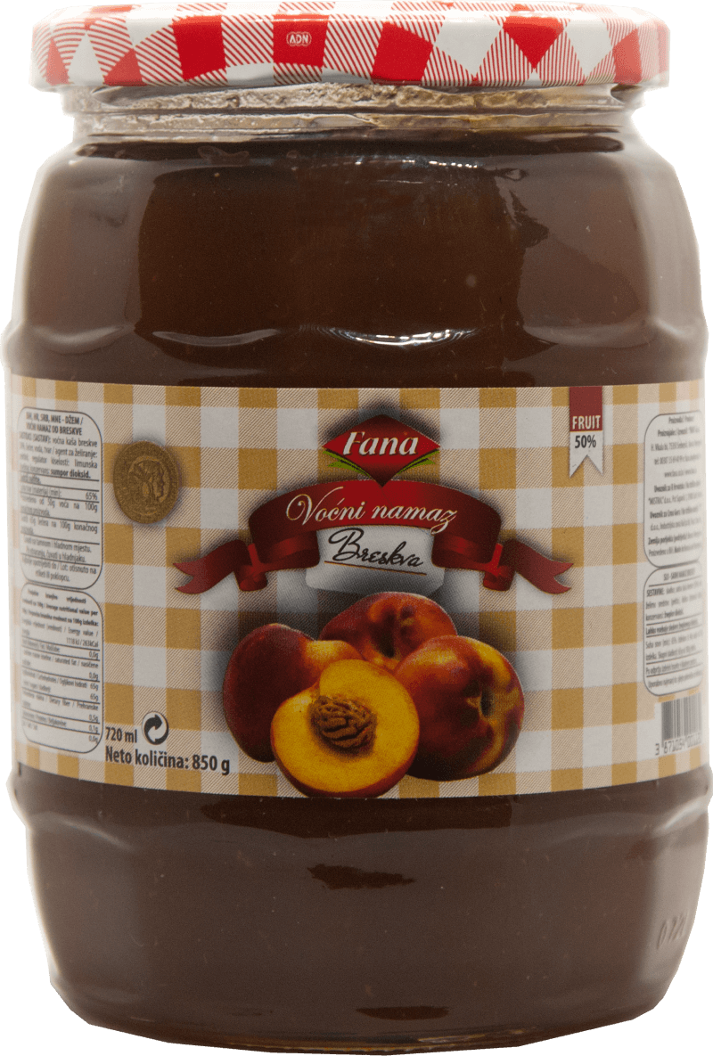 Voćni namaz od breskve 850g