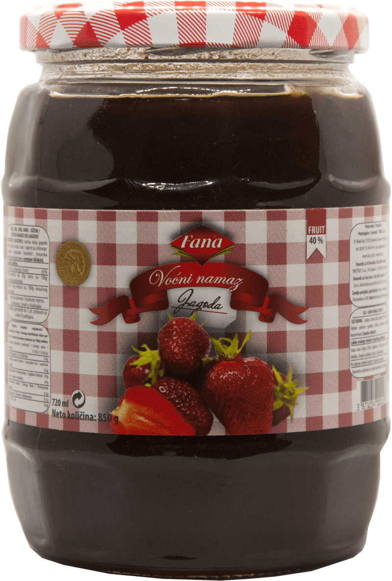 Voćni namaz od jagode 850g