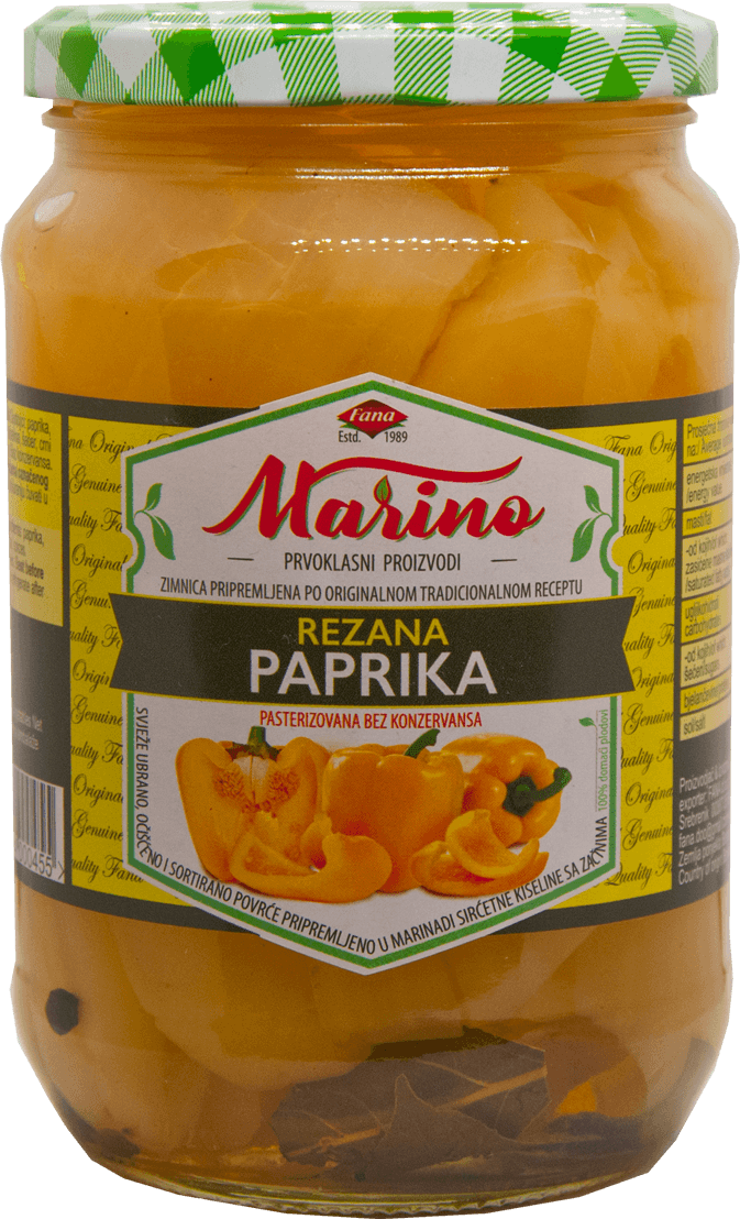 Rezana paprika 720ml
