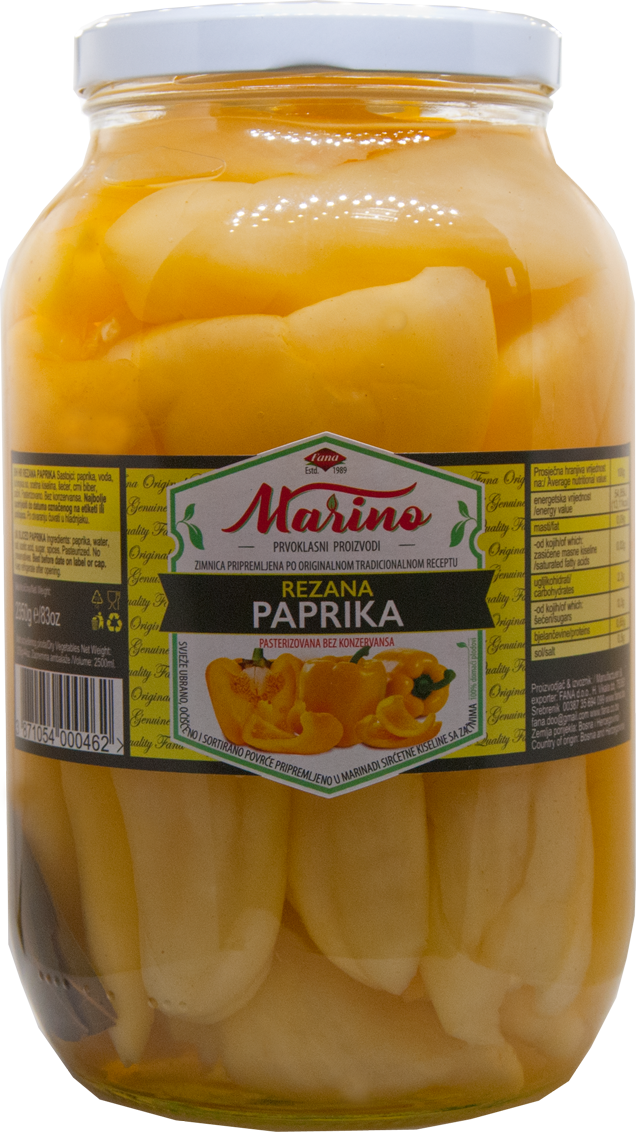 Rezana paprika 2250g